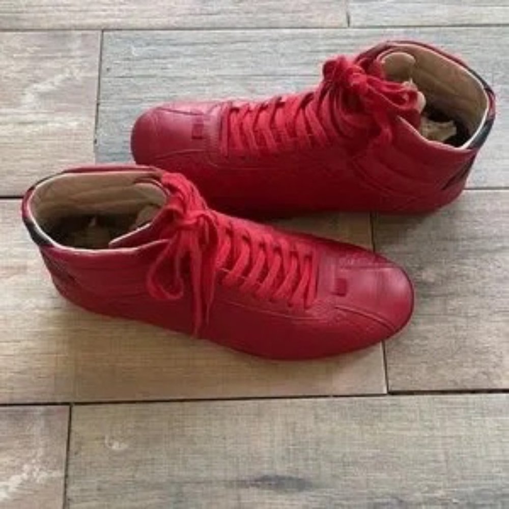Gucci Signature High-top Sneaker - Hibiscus Red Gucci Signature Men - Picture 6 of 8